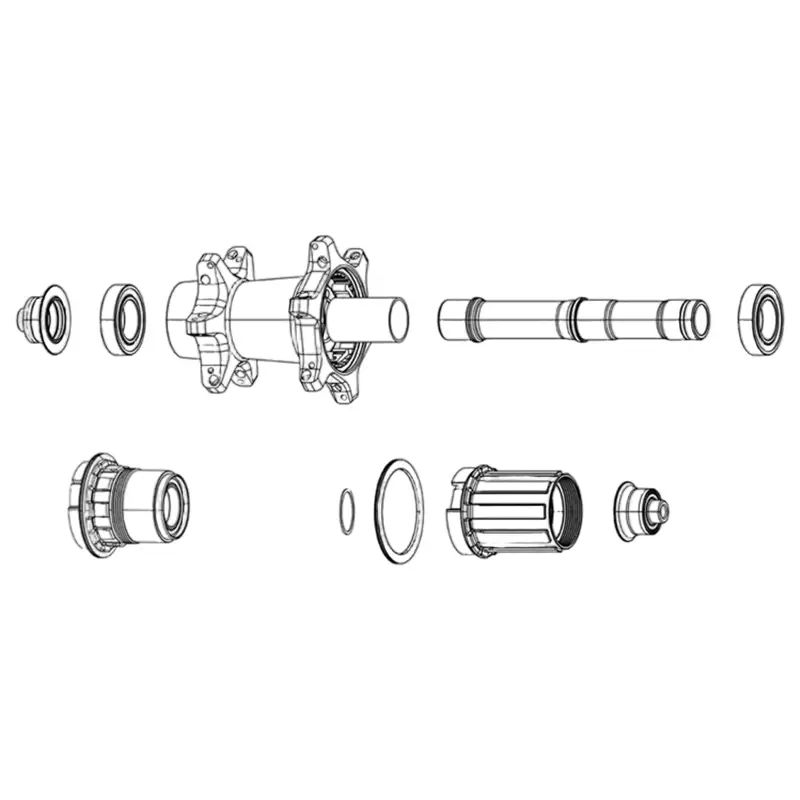 Balfes Bikes Zipp Wheel Conversion Caps 177Disc Rear 12x142 Through Axle | Free postage over £30, £10 off first order, price match & 0% finance.