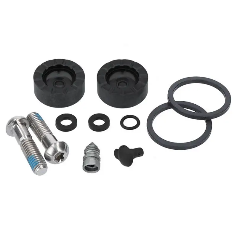 Balfes Bikes Sram Spare - Disc Brake Caliper Piston Service Kit - Includes 2 Pistons 2 Piston Titanium Bolts Seals Bleed Screw and O-Rings - Red AXS D1 2021: | Free postage over £30, £10 off first order, price match & 0% finance.