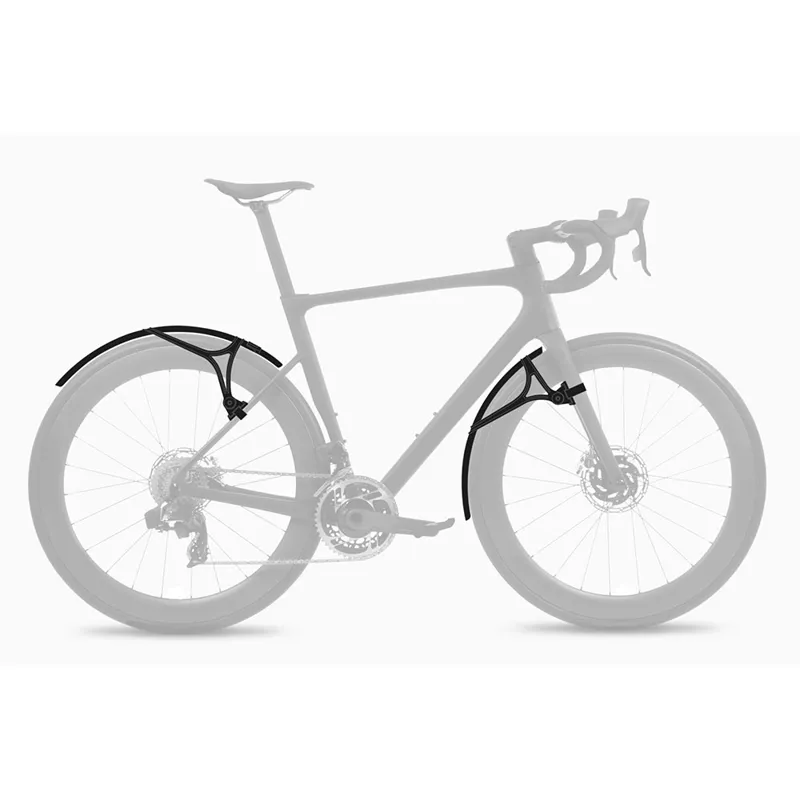 Zefal Shield R35 Road Mudguard Set in Black-1