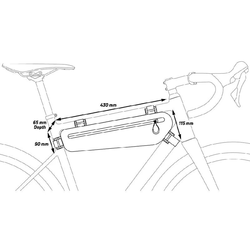 Zefal Z Adventure C3 Frame Bag in Black-2