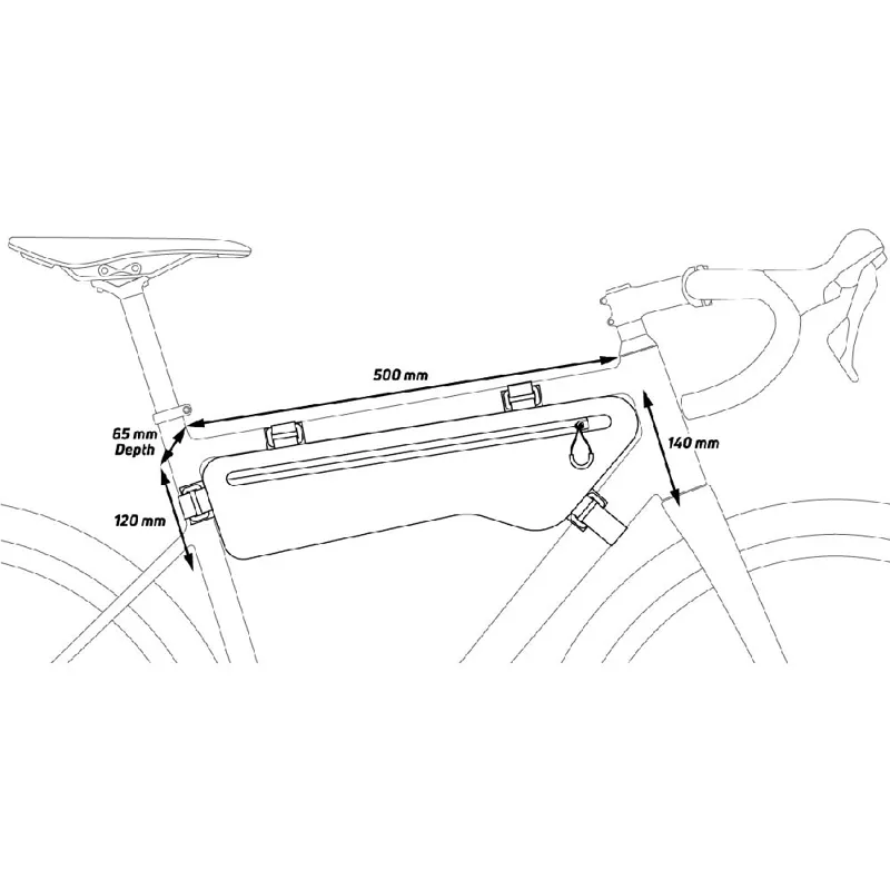 Zefal Z Adventure C4 Frame Bag in Black-2