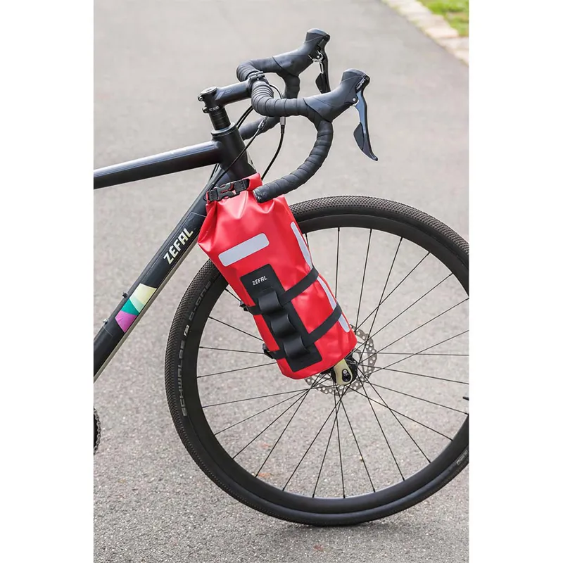Zefal Z Adventure Fork Pack Front Bag + Holder in Black/Red-3