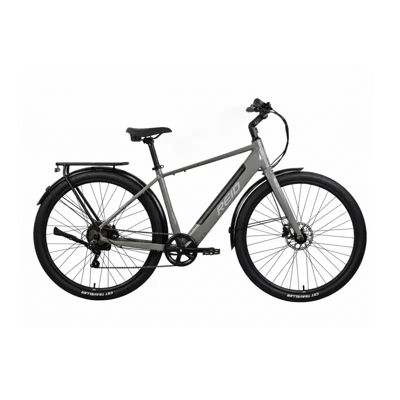 Balfes Bikes Reid Pulse Stand over 700C 47 cm Hybrid Electric Bike 2027 in Grey | Free postage over £30, £10 off first order, price match & 0% finance.