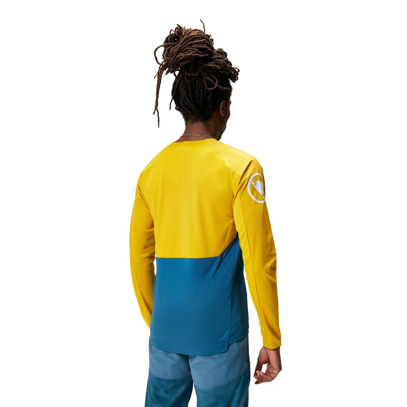 Endura MT500 Burner Long Sleeve Jersey in Blue steel-4