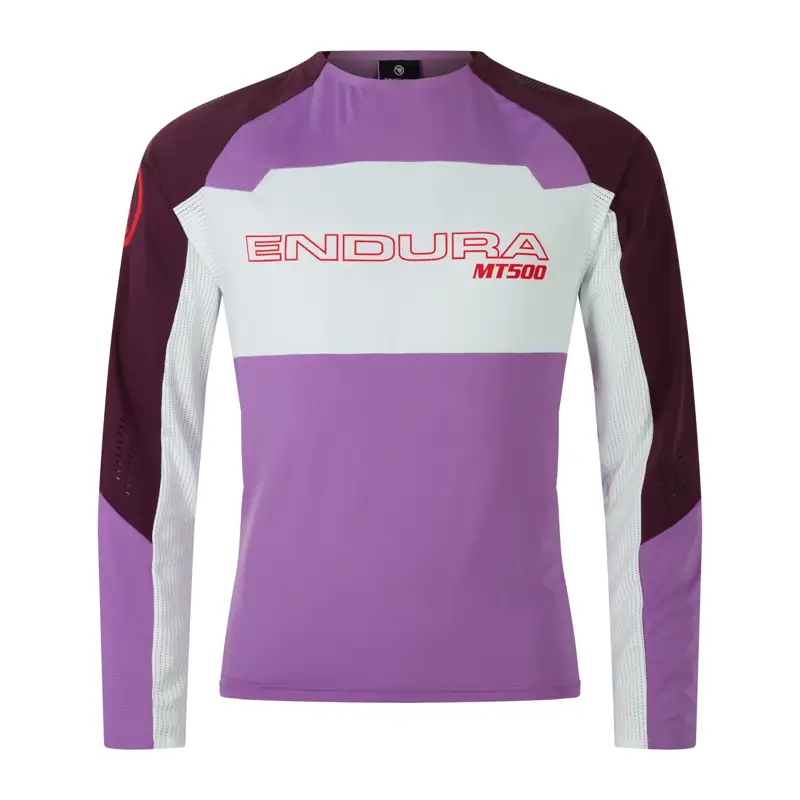 Balfes Bikes Endura MT500 Burner Lite Long Sleeve Jersey in Thistle | Free postage over £30, £10 off first order, price match & 0% finance.