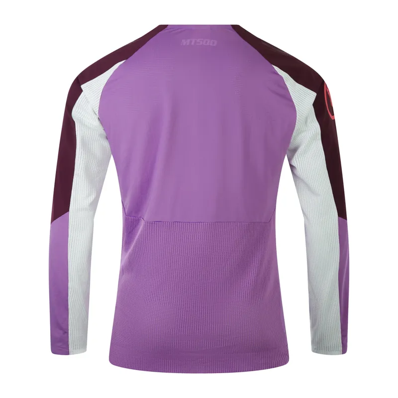 Endura MT500 Burner Lite Long Sleeve Jersey in Thistle-1
