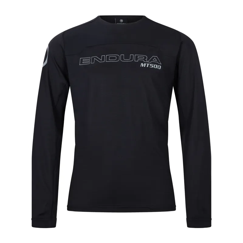 Balfes Bikes Endura Kid's MT500 Burner Long Sleeve Jersey in Black | Free postage over £30, £10 off first order, price match & 0% finance.