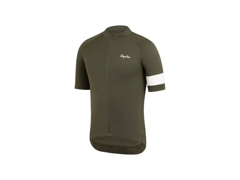 Rapha Core Cycling Short Sleeve Jersey in Dark Green-1