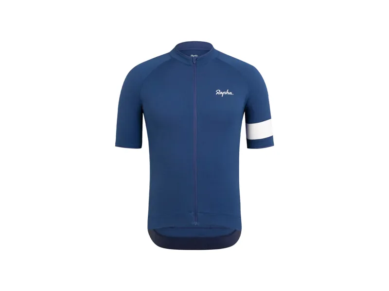 Rapha Core Cycling Short Sleeve Jersey in Dark Blue