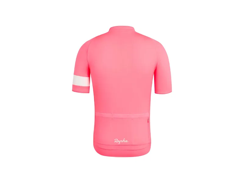 Rapha Core Cycling Short Sleeve Jersey in High-Vis Pink-1