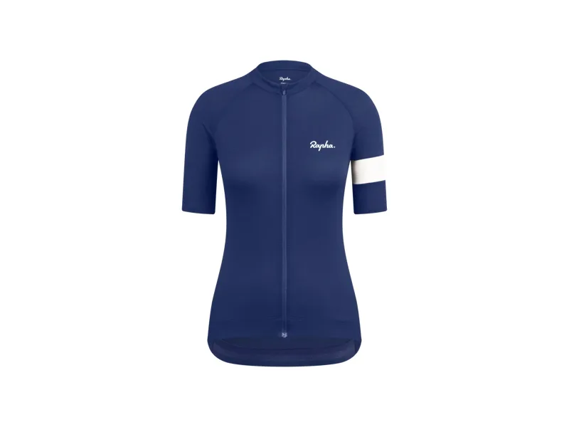 Rapha Women's Core Lightweight Cycling Short Sleeve Jersey in Navy