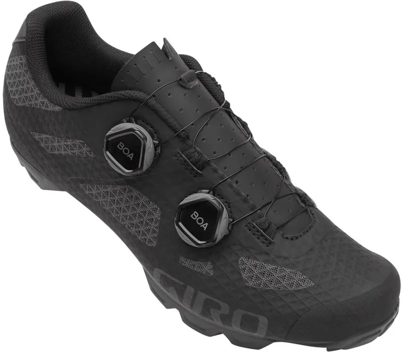 Giro Sector Mountain Bike Cycling Shoes in Black/Dark Shadow