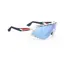 Rudy Project Defender RP Optics Sunglasses in White Gloss/Fade Blue/Red Stripes/White/Mult