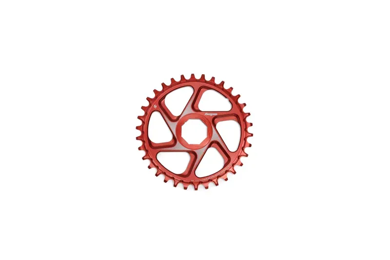 Hope R22 Spiderless Boost Chainring in Red-3
