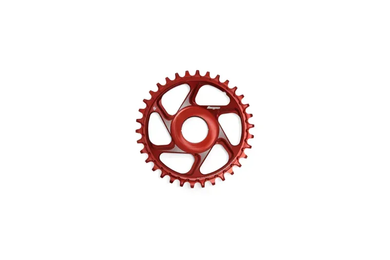 Hope R22 Spiderless Boost Chainring in Red-4