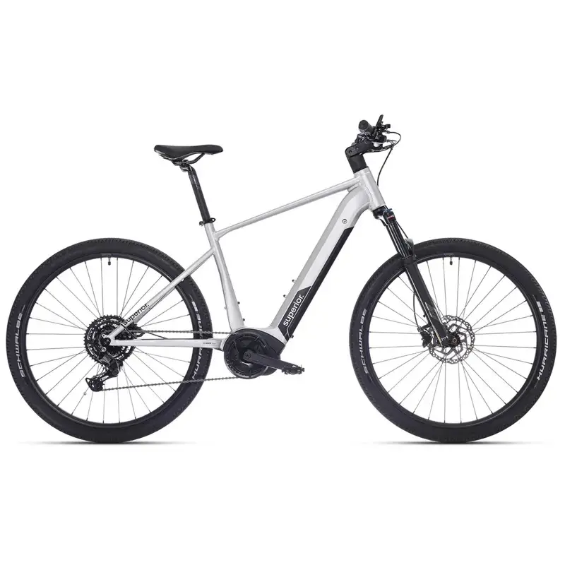 Balfes Bikes Superior Rock Machine Superior eXC 6.3 MTB Electric Hybrid Bike 2026 in Silver | Free postage over £30, £10 off first order, price match & 0% finance.