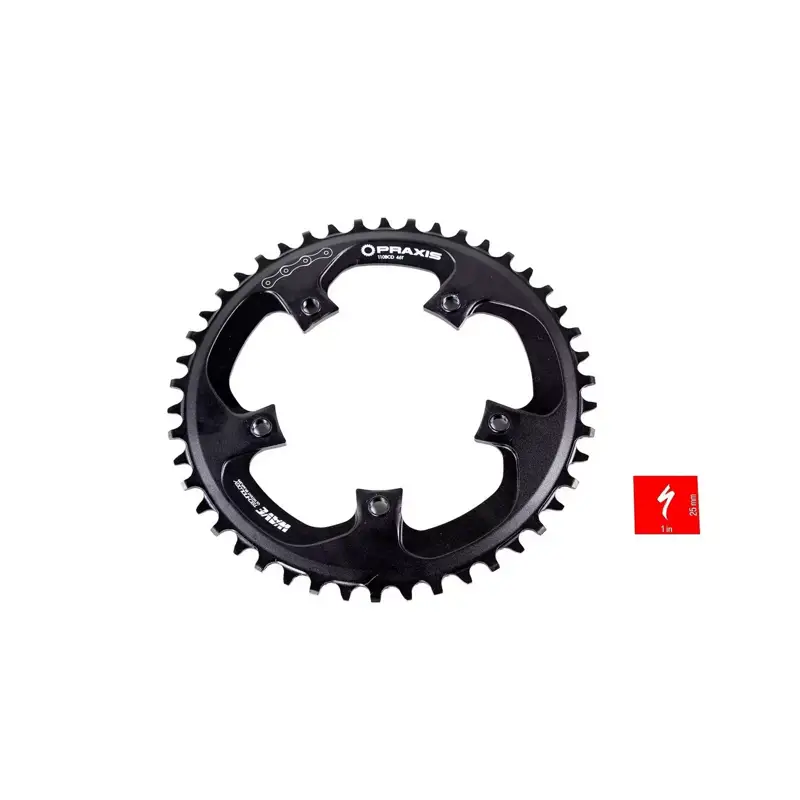 Balfes Bikes Specialized Praxis 46T 49CL 110BCD SL System Chainring in Black S191400001 | Free postage over £30, £10 off first order, price match & 0% finance.