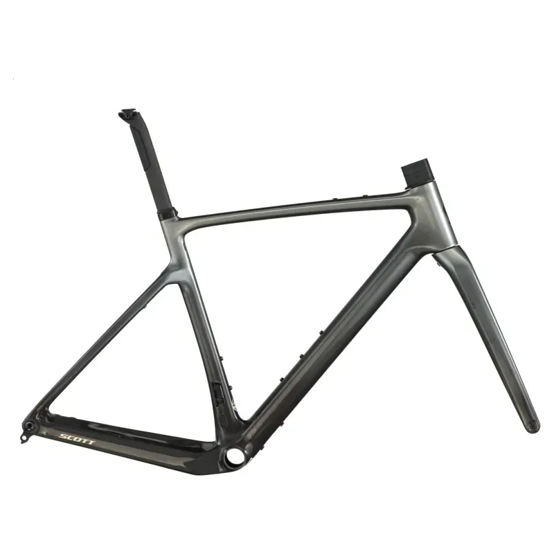 Scott Addict Gravel Team HMF Gravel Bike Frame Set 2026 in Chrome Silver