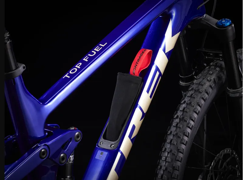 Trek Top Fuel 9.7 SLX/XT Full Suspension Mountain Bike 2024 in Hex Blue-2