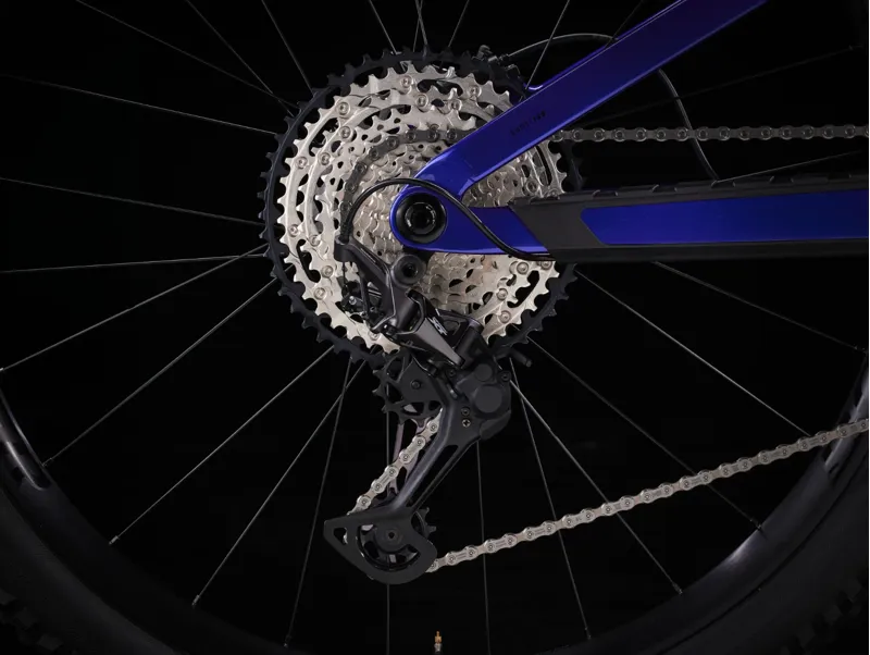 Trek Top Fuel 9.7 SLX/XT Full Suspension Mountain Bike 2024 in Hex Blue-4