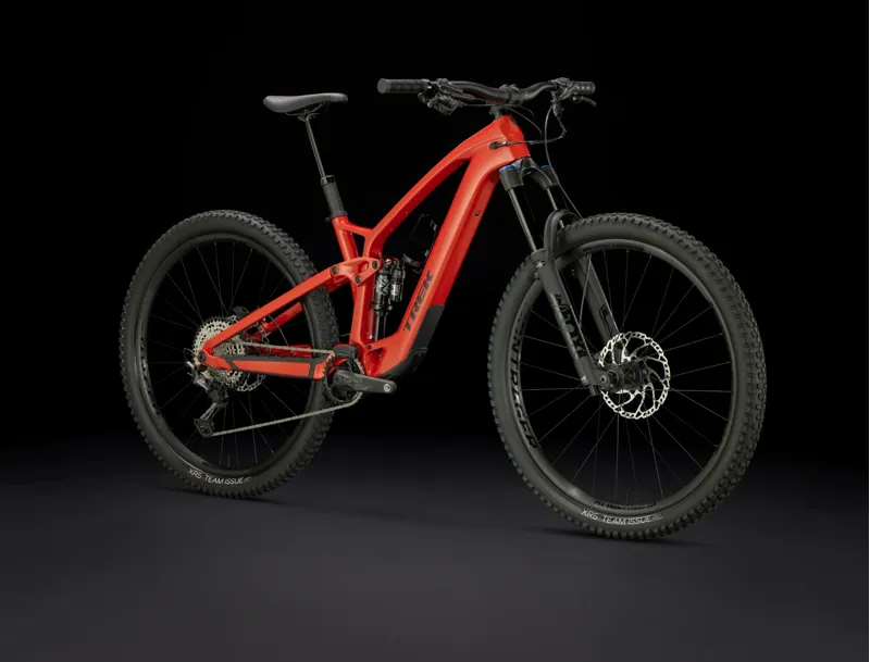 Trek Fuel EXe 9.7 SLX/XT Electric Full Suspension Mountain Bike 2025 in Lava Red-1