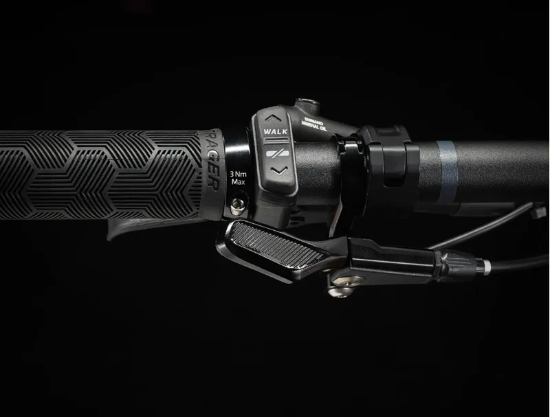 Trek Fuel EXe 9.7 SLX/XT Electric Full Suspension Mountain Bike 2025 in Lava Red-3