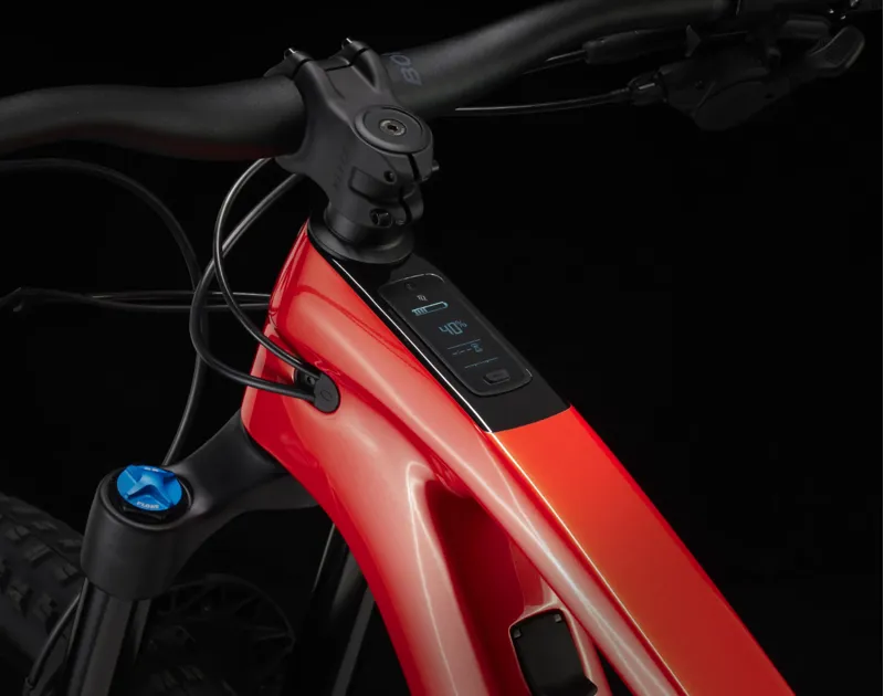 Trek Fuel EXe 9.7 SLX/XT Electric Full Suspension Mountain Bike 2025 in Lava Red-4