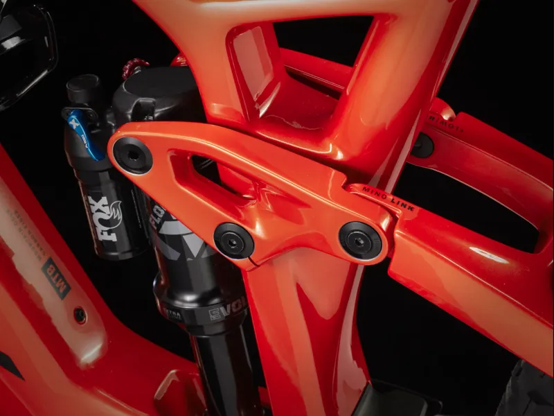 Trek Fuel EXe 9.7 SLX/XT Electric Full Suspension Mountain Bike 2025 in Lava Red-5