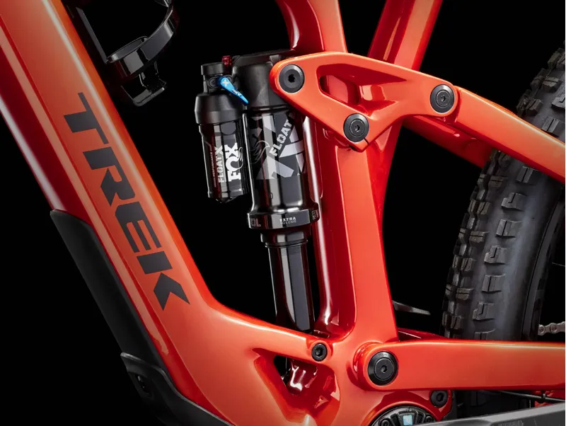 Trek Fuel EXe 9.7 SLX/XT Electric Full Suspension Mountain Bike 2025 in Lava Red-6