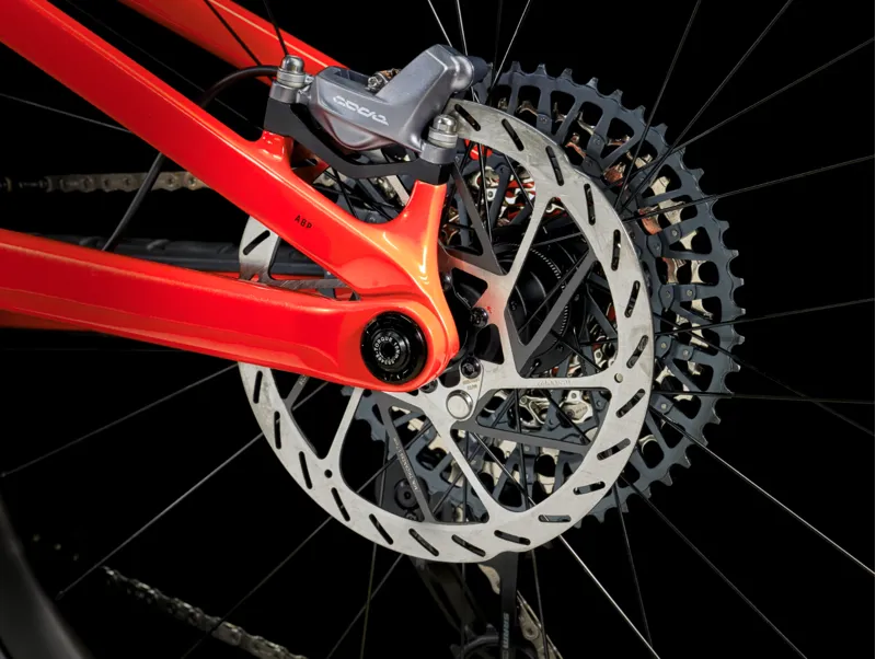 Trek Fuel EXe 9.8 GX AXS Full Suspension Electric Mountain Bike 2025 in Lava Red-5