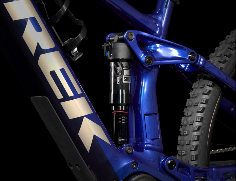 Trek Rail 5 Deore 625Wh Electric Full Suspension Mountain Bike 2024 in Hex Blue-7