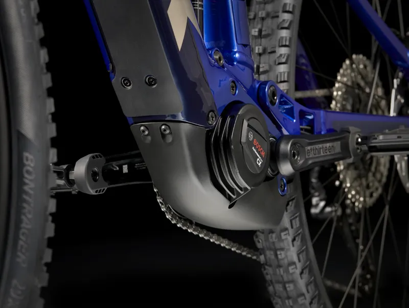 Trek Rail 5 Deore 625Wh Electric Full Suspension Mountain Bike 2024 in Hex Blue-8