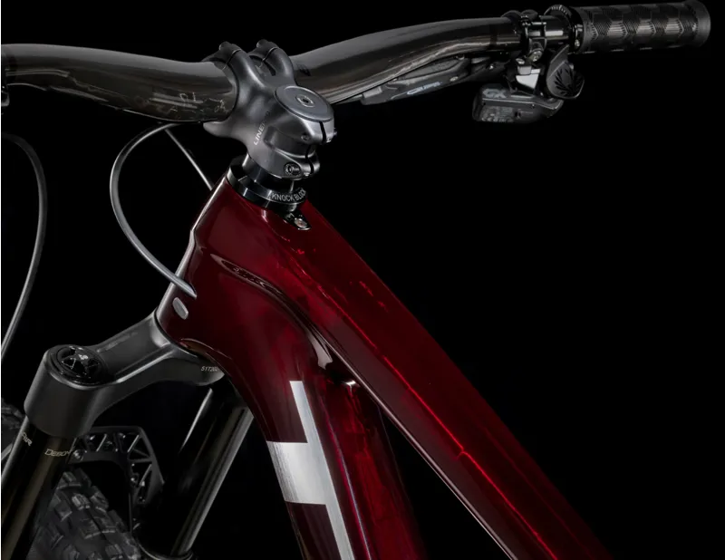 Trek Top Fuel 9.8 GX AXS Full Suspension Mountain Bike 2024 in Carbon Red Smoke-3