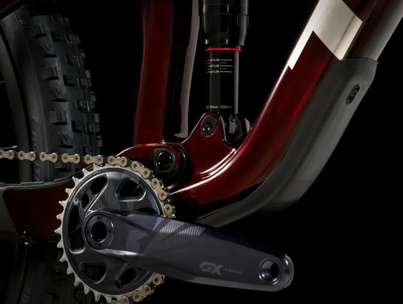 Trek Top Fuel 9.8 GX AXS Full Suspension Mountain Bike 2024 in Carbon Red Smoke-6