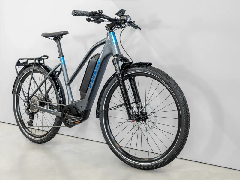 Trek Allant+ 6 800Wh Stagger Electric Hybrid Bike 2025 in Galactic Grey-1