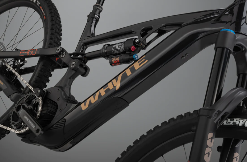 Whyte Bikes E-160 RSX Trail/Enduro Electric Mountain Bike 2024 in Black/Matt Black-2