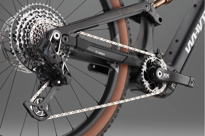 Whyte Bikes E-Lyte 140 Works XC/Trail Electric Mountain Bike 2024 in Carbon/Black-4