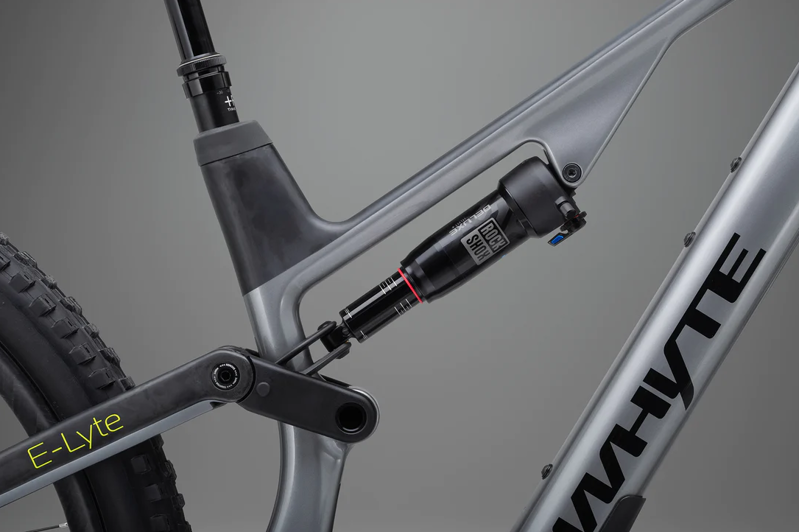 Whyte Bikes E-Lyte 150 RSX Trail/Enduro Electric Mountain Bike 2024 in Gloss Silver w/ UD Carbon-2