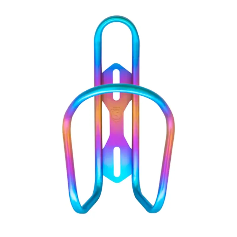 Silca Sicuro Anodised Titanium Bottle Cages in Unicorn
