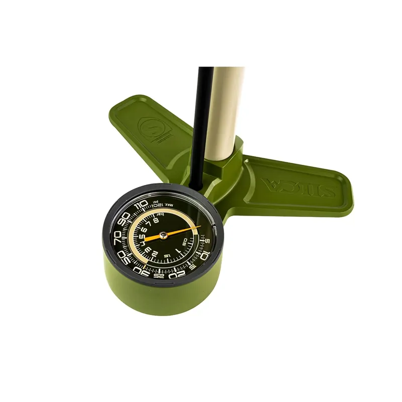 Silca Terra Floor Pump in Green-6