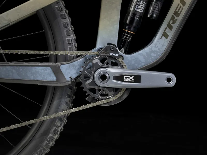 Trek Slash SE Gen 5 Full Suspension Mountain Bike 2025 in Quicksand/Battleship Blue-3