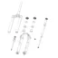 Sram Rockshox Zeb Ultimate 27/29 Fork Decal Kit in Gloss Rainbow Foil