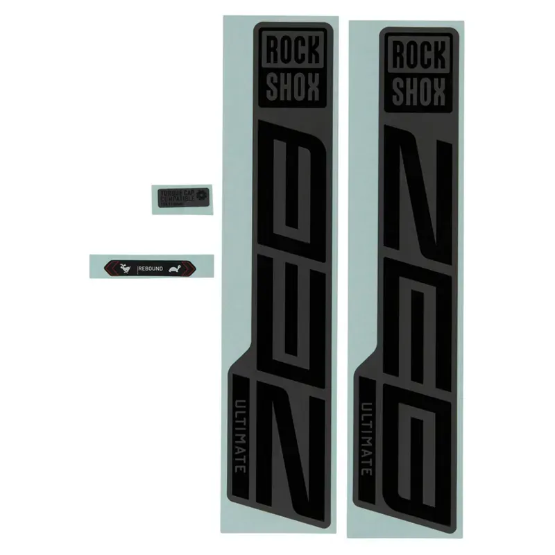 Balfes Bikes RockShox Rockshox Fork Decal Kit - Zeb Ultimate 27/29 in Black/Grey | Free postage over £30, £10 off first order, price match & 0% finance.