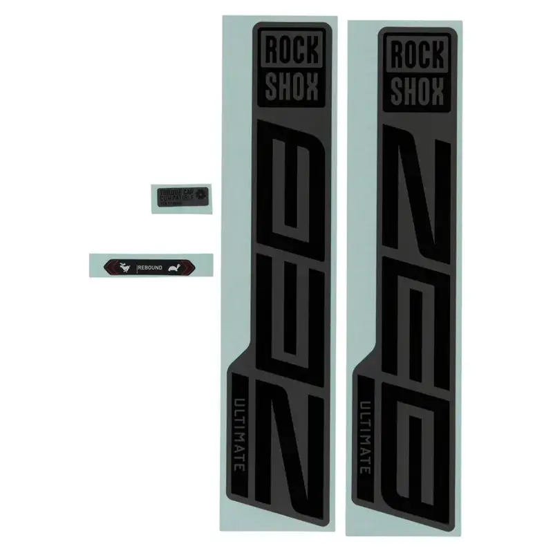 Balfes Bikes RockShox Rockshox Fork Decal Kit - Zeb Ultimate 27/29 in Black/Grey | Free postage over £30, £10 off first order, price match & 0% finance.
