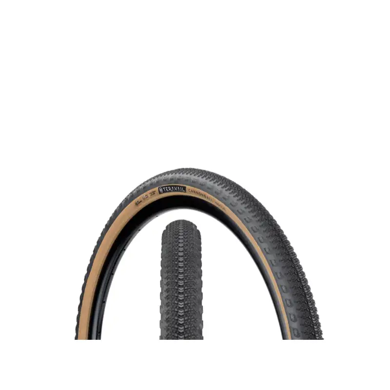 Balfes Bikes Teravail Cannonball 700c Tubeless Ready Folding Gravel/Race Light and Supple 60Tpi Casing in Black/Tan | Free postage over £30, £10 off first order, price match & 0% finance.