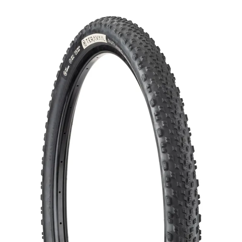 Teravail Rutland 700c Tubeless Ready Folding Gravel Durable Fast Compound 60Tpi Casing in Black