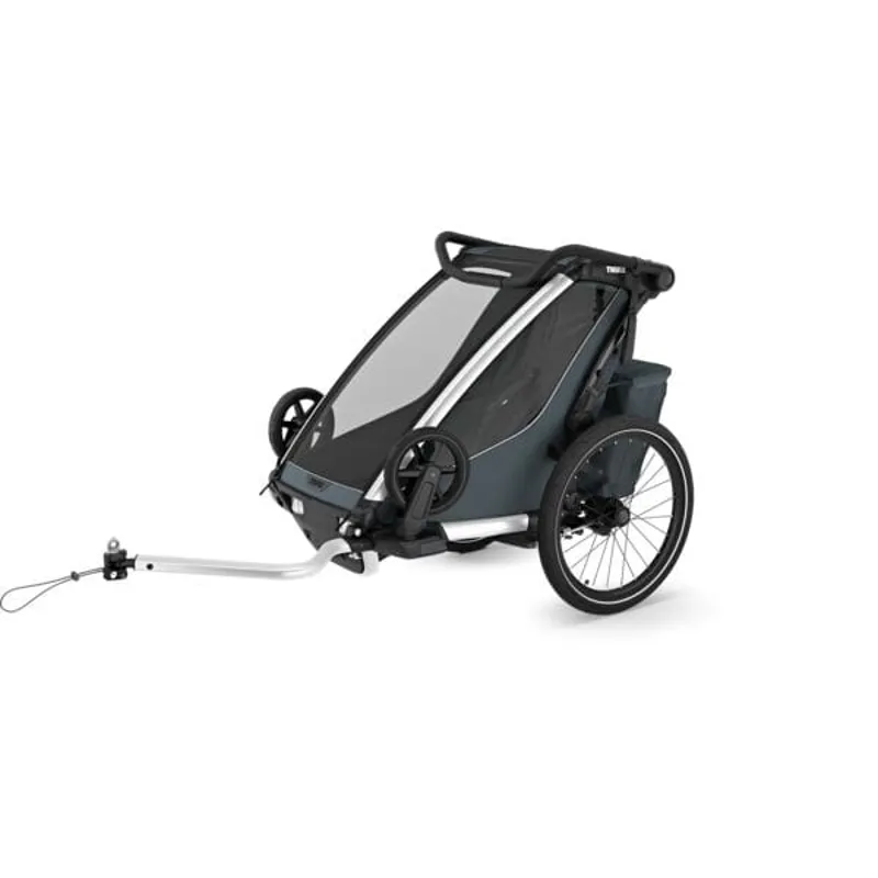 Thule Chariot Cross 2 Single Child Carrier with Cycling and Strolling Kit in Dark Slate-3