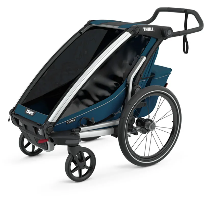 Thule Chariot Cross 1 Child Bike Trailer in Blue-1