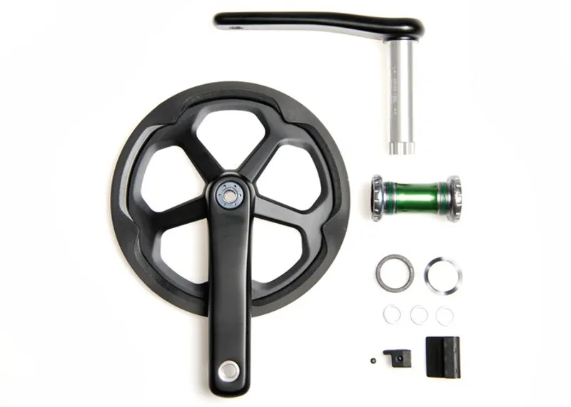 Brompton Superlight Carbon Crankset 56T in Black