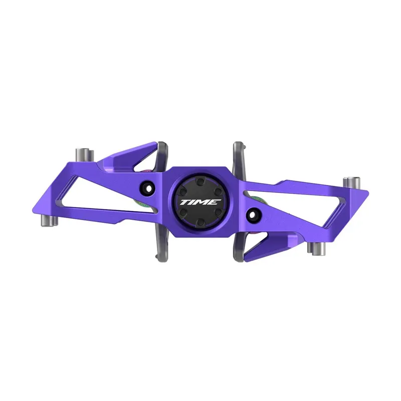 Time Speciale 10 Large MTB Pedals including ATAC Standard Cleats in Purple-1